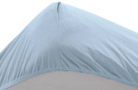 Vízálló gyermekágy lepedő JERSEY 60x120 cm világoskék
