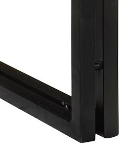 Végasztalok 3 pcs Barna és fekete Tömör akácfa