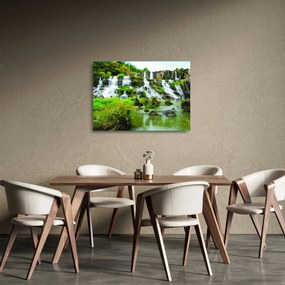 Kép - vízesés (üvegen) (70x50 cm)