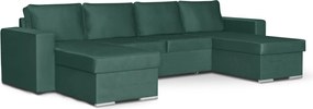 PANORAMO-U Kinyitható sarokkanapé Zöld