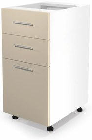 Alsó szekrény Vento D3S-40 / 82, fehér / bézs