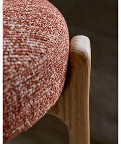 Natúr színű-terrakotta színű kőrisfa étkezőszék Granite – Kave Home