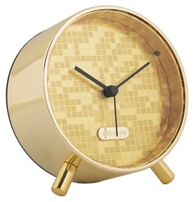 Karlsson 6004GD design ébresztőóra arany, 11 cm átmérővel
