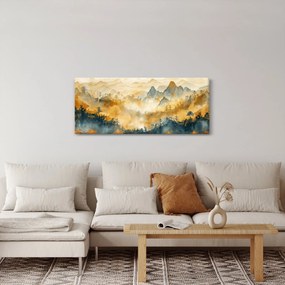 Kép - Hegyek, akvarell (120x50 cm)