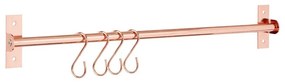 Rózsaarany színű fali vas rúd - Premier Housewares