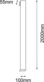Antigo Hikone 9927 Állólámpa 2x48W/LED 4000K 4612lm IP54