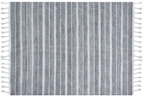 Fehér és világosszürke szőnyeg 140 x 200 cm BADEMLI Beliani