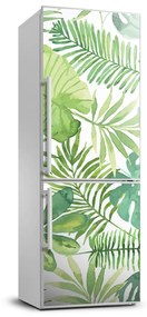 Hűtő matrica Trópusi levelek FridgeStick-70x190-f-108510250