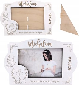 Fehér Közösségi képkeret 10x15 cm Névre Szóló Elsőáldozási Ajándék