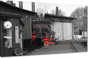 Festmények 120x70 Gőzmozdony Ol 49-69