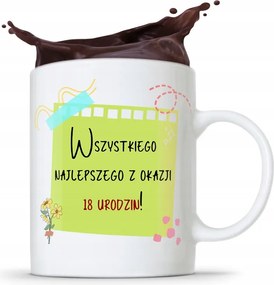 Bögre Tökéletes Ajándék Születésnapra 18 18-es 18-as évek fotónyomtatással