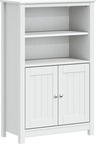 vidaXL BERG fehér tömör fenyőfa fürdőszobaszekrény 69,5 x 34 x 110 cm