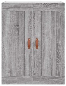 szürke sonoma szerelt fa fali szekrény 69,5 x 34 x 90 cm