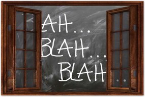 Poszterek 90x60 Blah... Blah... Blah...