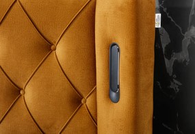 SONO kárpitozott boxspring ágy, 200x200, monolith 84