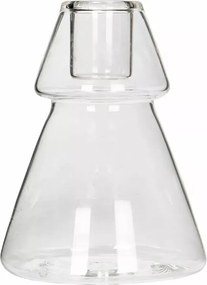 Karácsonyi Gyertyatartó Kandeláber Karácsonyfa Alakú átlátszó üveg