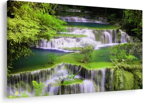 Kép - Huay Mae Khamin vízesések, Kanchanaburi, Thaiföld (90x60 cm)