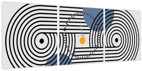 Kép - Minimalista absztrakció N⁰3 (órával) (90x30 cm)