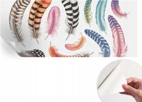 Modern öntapadós fali fotótapéta Pasztell tollak 250x104 cm