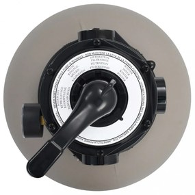 szürke medence-homokszűrő 4-állású szeleppel 350 mm