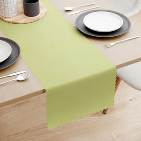 Goldea teflonbevonatú asztali futó - borsó zöld 50x120 cm