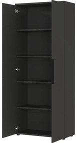 Antracitszürke ruhásszekrény 81x197 cm Mailand – Germania