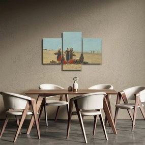 Kép - Eugène Boudin, Women on the Beach at Berck, reprodukciók (90x60 cm)