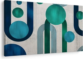 Kép - Vonalak és kör alakzatok (90x60 cm)