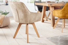 Design forgószék Gaura pezsgő bársony