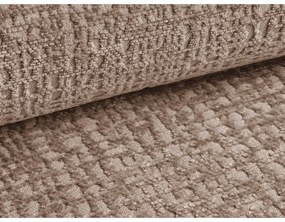 Világos rózsaszín kárpitozott ágyneműtartós franciaágy ágyráccsal 160x200 cm Noho – Makamii