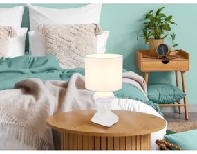 Globo 21732W - Asztali lámpa HERMES 1xE14/40W/230V fehér