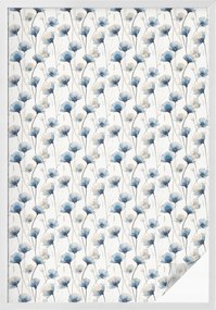 Öntapadós Ablakfólia Adatvédelem Kék virágok 100x146