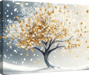 Vászonkép Hálószoba Nappali Konyha Virágok 3D Fa Vászon Fal 40x30