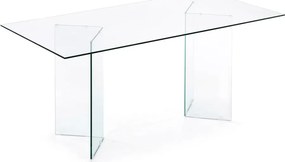 Étkezőasztal üveg asztallappal 90x200 cm Burano – Kave Home