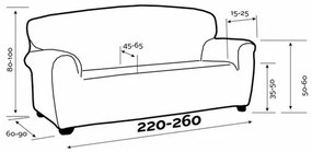 IRPIN multielasztikus kanapéhuzat, 220-260 cm, 220 - 260 cm