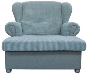 Szürkéskék kordbársony heverő Lord – Ropez