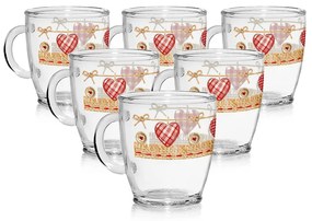 Cerve Valentina pohár szett 380 ml, 6 db