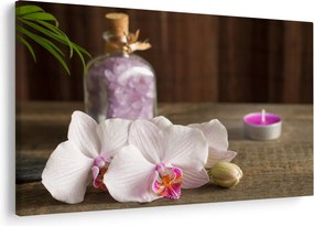 Kép - Gyertya és orchidea (90x60 cm)