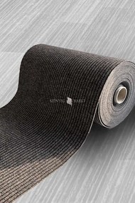 Egyszínű, barna szennyfogó szőnyeg méterben 80 cm szélességű