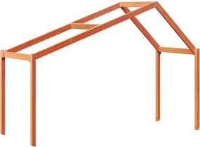 vidaXL viaszbarna tömör fenyőfa gyerekágytető 213 x 85,5 x 144,5 cm
