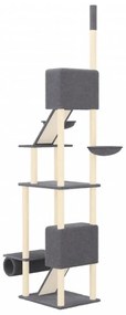 sötétszürke plafonig érő kaparófa 277-303 cm
