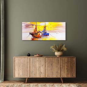 Kép - A csónak festménye (120x50 cm)