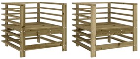 vidaXL 2 db impregnált fenyőfa kerti szék