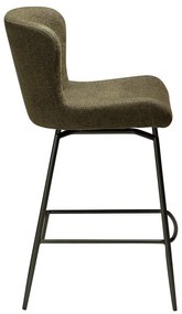 Khaki kárpitozott bárszék (ülésmagasság 67,5 cm) Glam – DAN-FORM Denmark