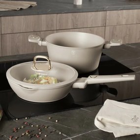 BerlingerHaus titánbevonatú serpenyő fedéllel Sahara 24 cm, 24 cm
