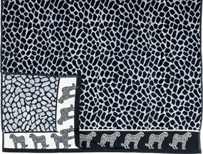 AFRIKA Strandtörölköző szürke leopárd 165x90cm