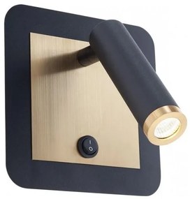 Redo 01-3092 - LED Fali spotlámpa CLOSER LED/6W/230V fekete