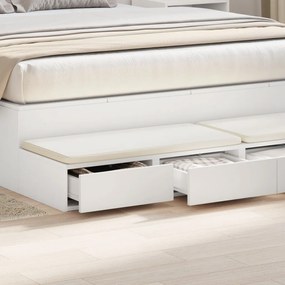 Éjjeli Asztalok Fehér MDF 140 x 36.5 x 16.5 cm Éjjeli Asztal