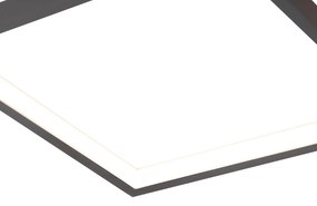 Mennyezeti lámpa fekete, beépített LED-del, 3 fokozatú fényerő-szabályzóval, 5 lámpás - Lejo