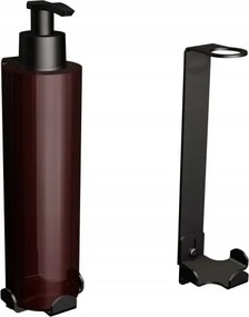 Folyékony szappan tartó-adagoló öntapadós, fekete 300ml